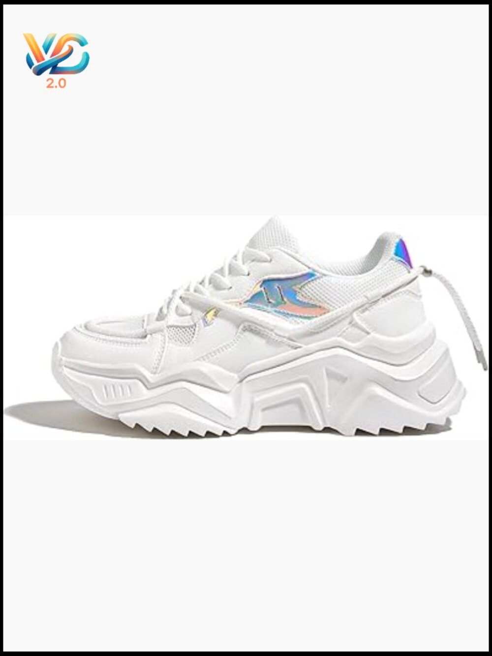 Chunky Platform Sneakers Retro Colorblock Stylish Cute Dad Walking Shoes Lace Up